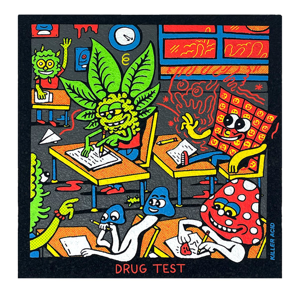 Drug Test Blacklight Dab Mat