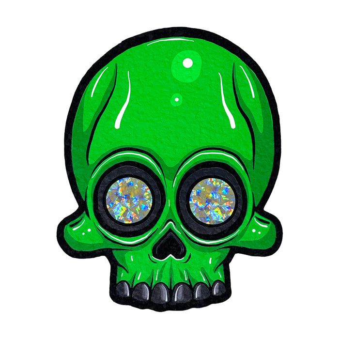 AKM SKULL V1: NEON GREEN