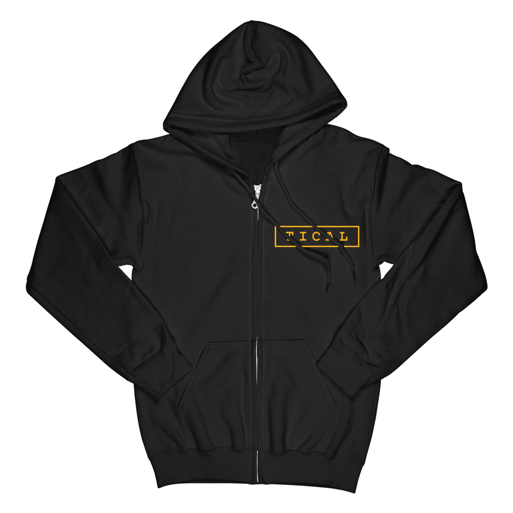 Dead Eye Zip Up Hoodie Black