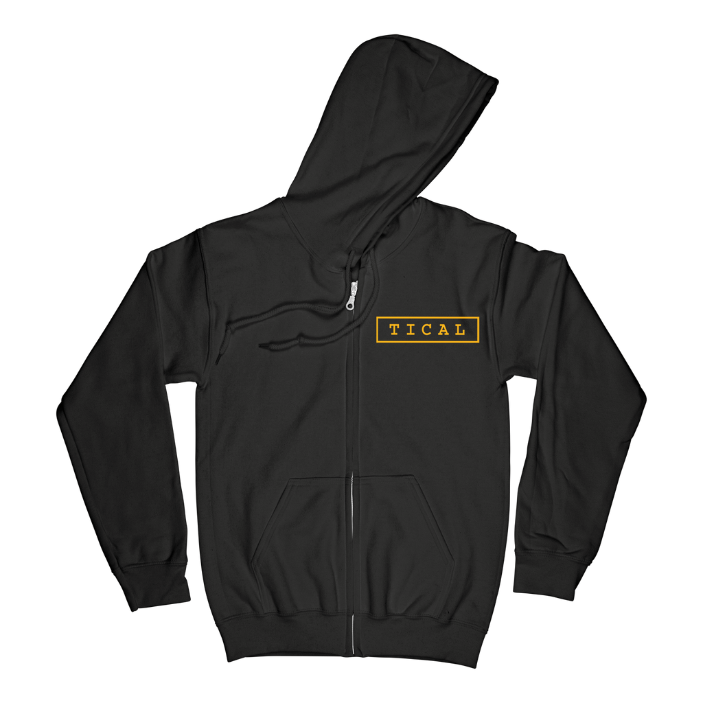 Dead Eye Zip Up Hoodie Black