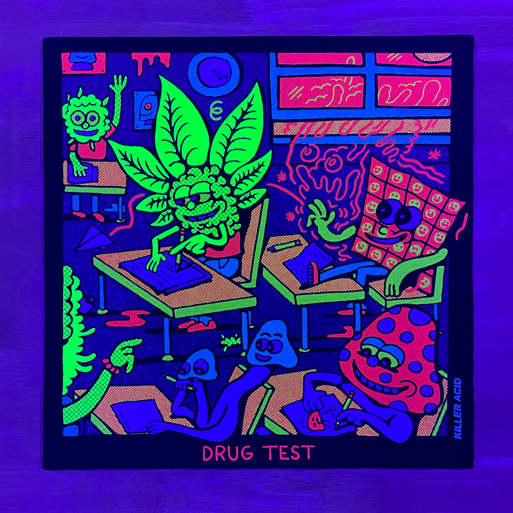 Drug Test Blacklight Dab Mat