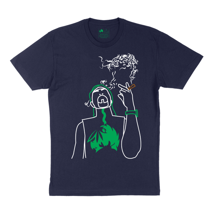 Iron Lung Line Art T Shirt Navy