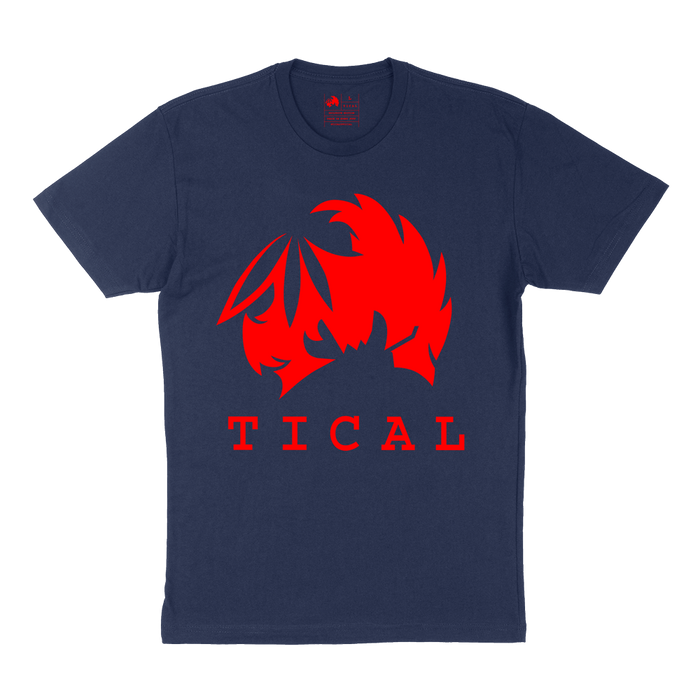 Mblem T Shirt Navy and Red