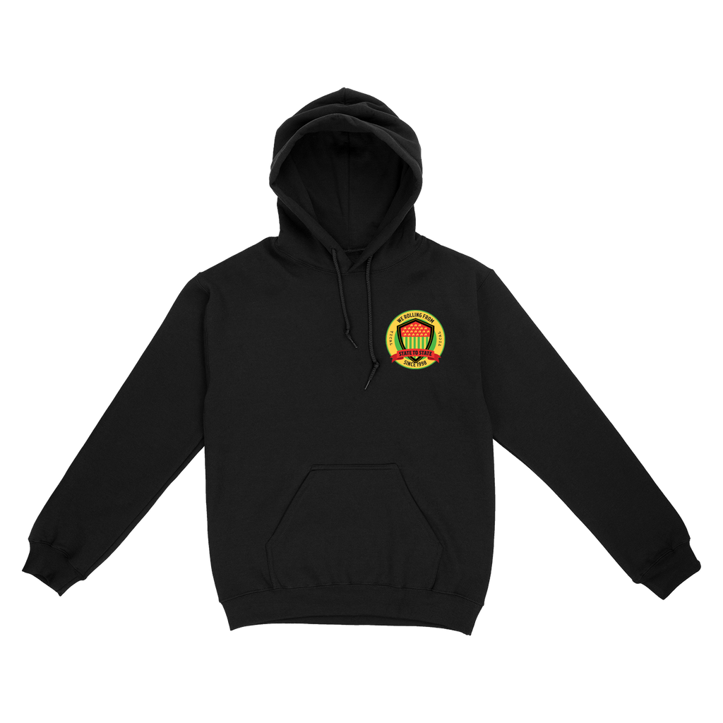 State to State Pullover Hoodie Black