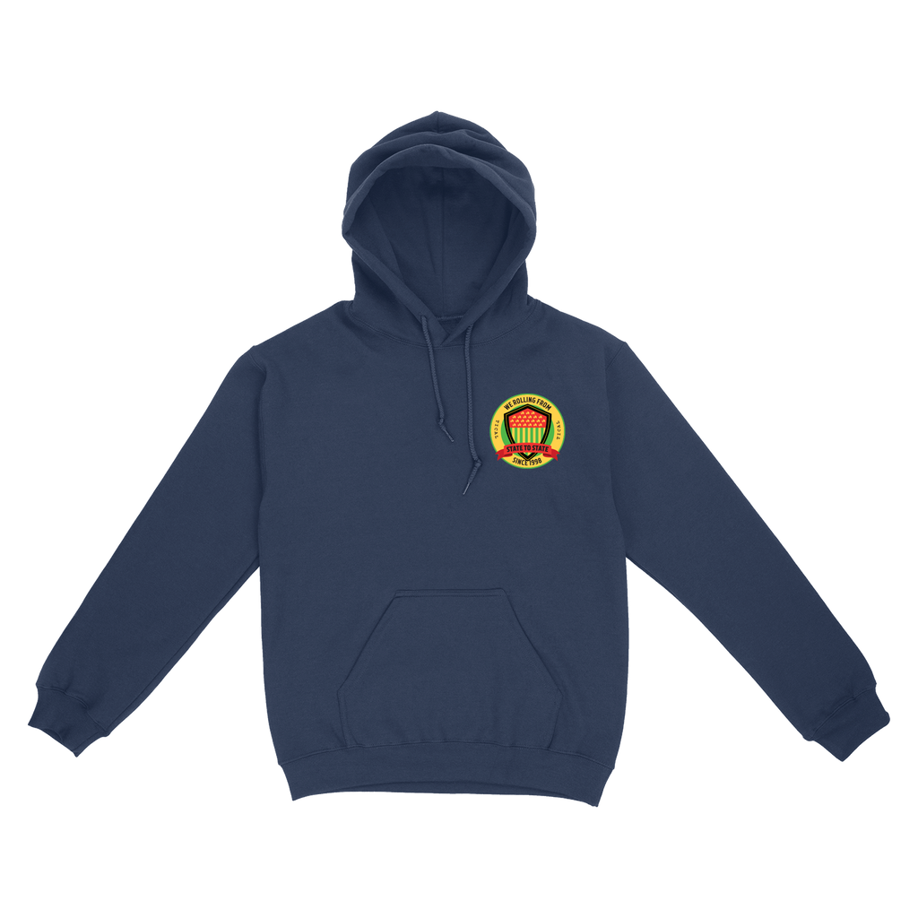 State to State Pullover Hoodie Navy