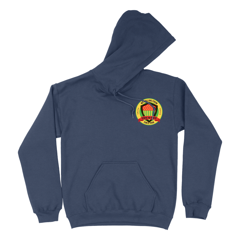 State to State Pullover Hoodie Navy