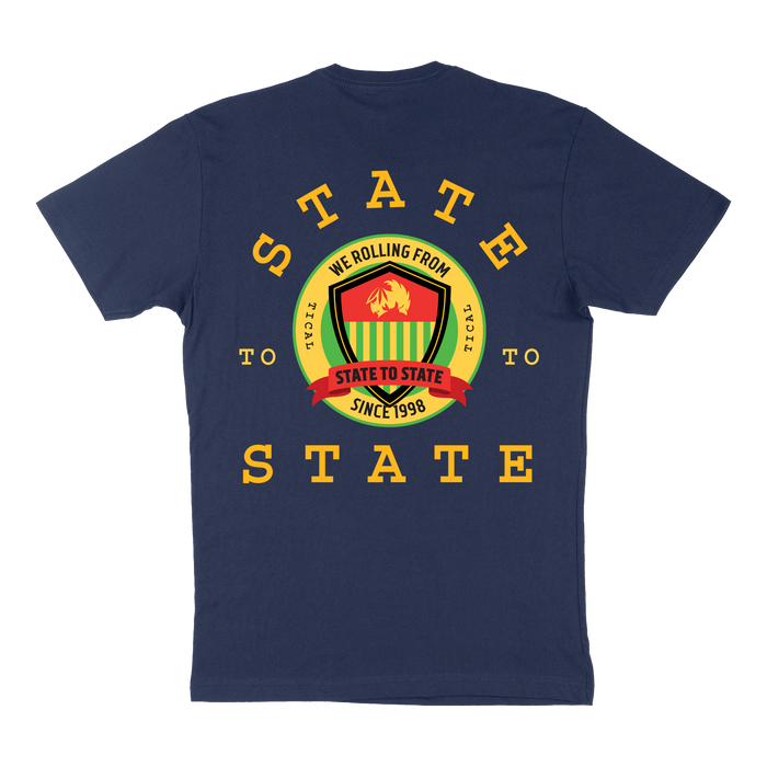 State to State T Shirt Navy