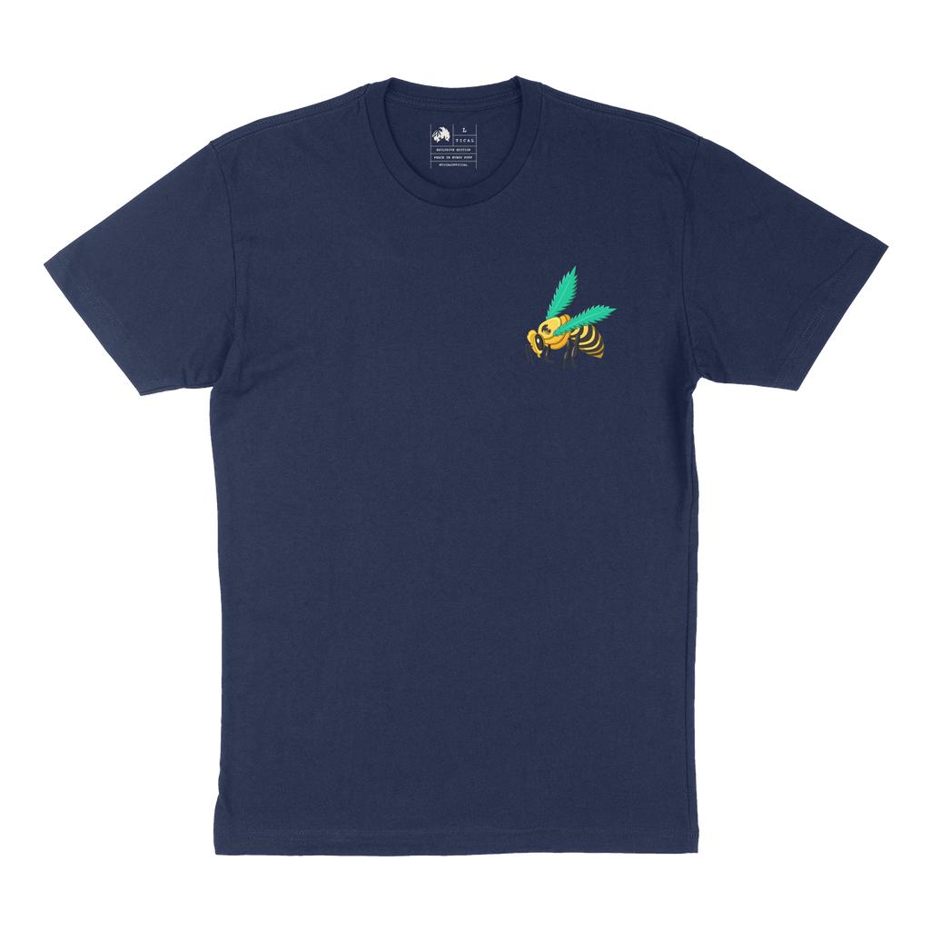 TICAL Bee Hive T Shirt Navy